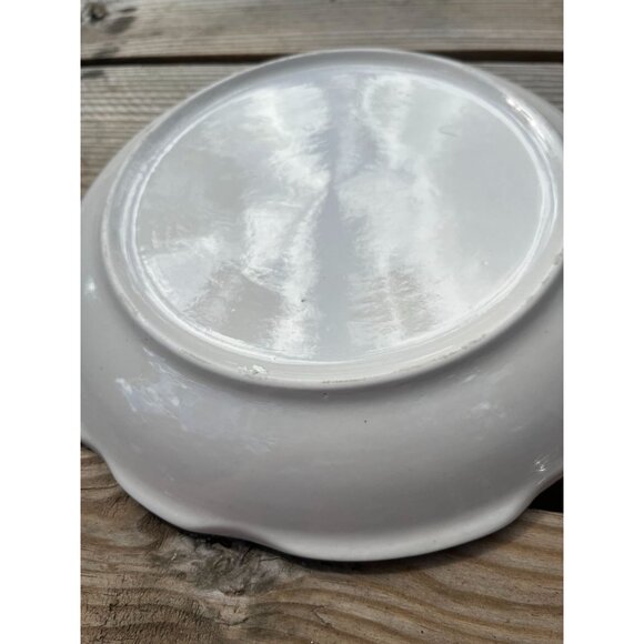 Oneida Vintage Hand-Painted Fruit Dinner Plate With Green Trim Edge - Picture 7 of 12